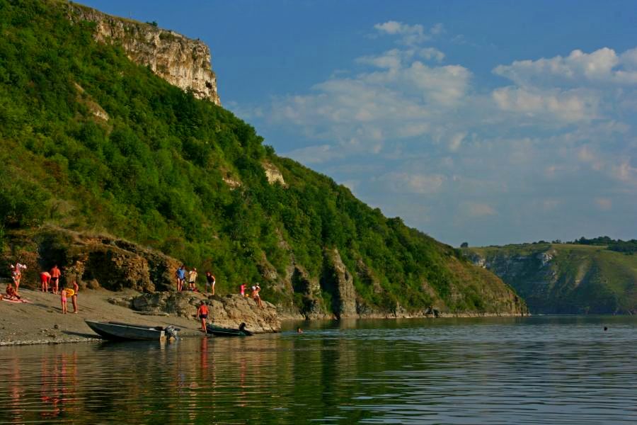 Kąpiel w Dniestrze - PN Podilskie Towtry (fot. Rafał Bartosz)