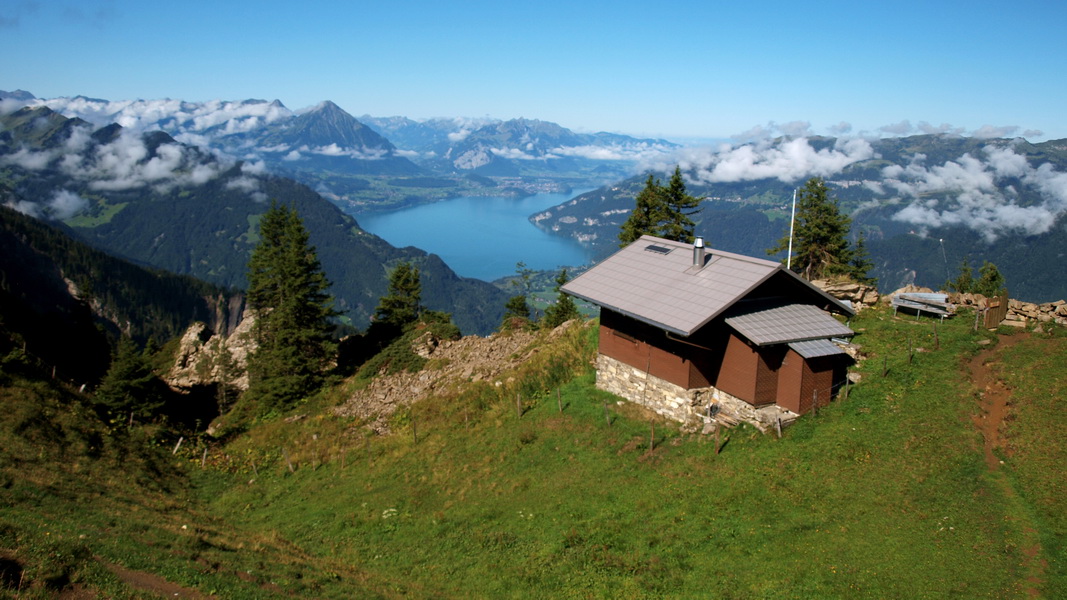 Z widokiem na jezioro Thunersee  (fot. Paweł Klimek)