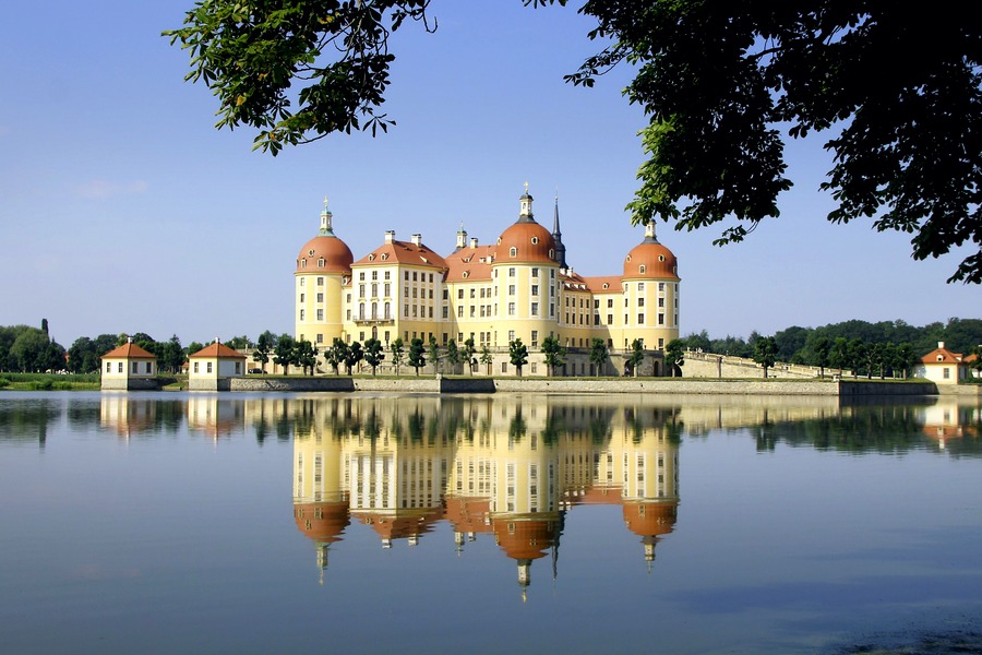 Zamek na wodzie w Moritzburg