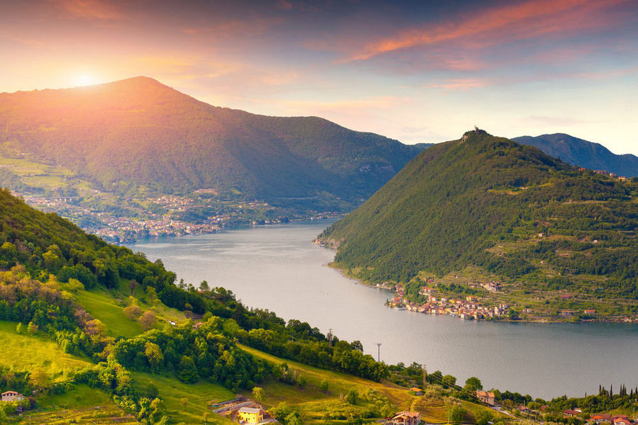 Widok na Lago d'Iseo