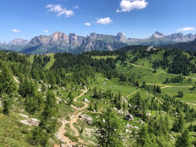 W drodze od schroniska Col dei Baldi do Refugio Coldai (fot. Paweł Klimek)