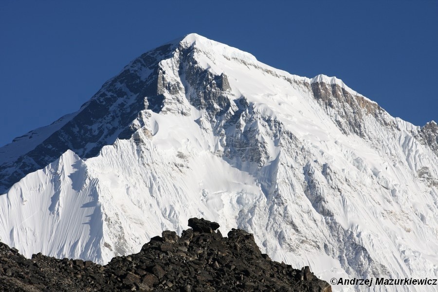 Ośmiotysięcznik Cho Oyu - widok z Gokyo Ri