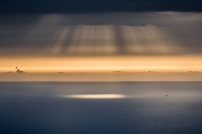 Zachód słońca ze Strombili, foto. Marek Danielak