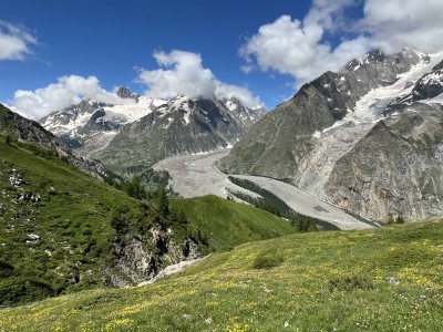 Lodowce w masywie Mont Blanc (fot. Paweł Klimek)