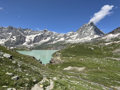 Trasa z widokiem na Matterhorn (fot. Paweł Klimek)